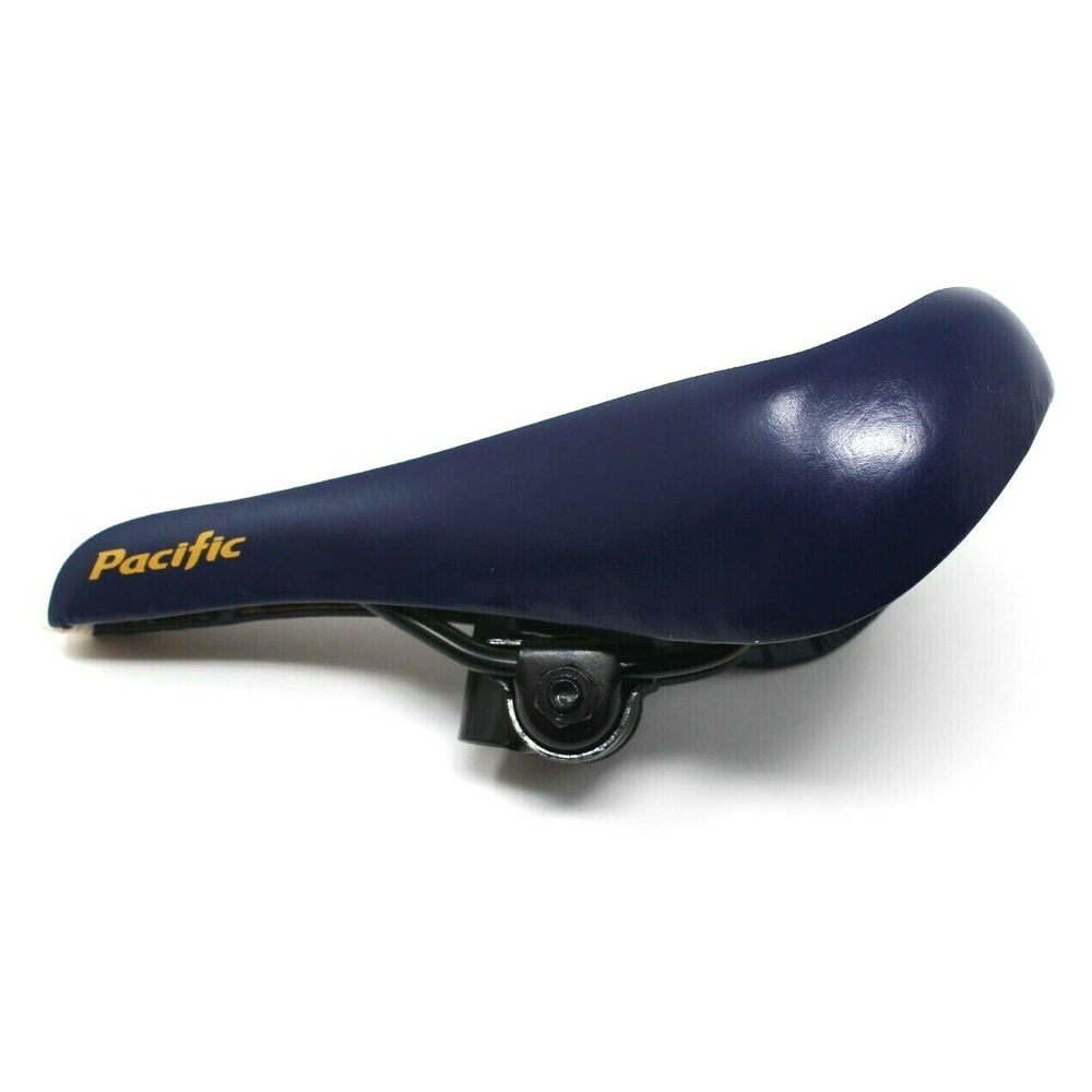 Pacific Bicycles Mountain Sports 10.5" Bicycle Seat Saddle VA23174 White Blue - Picture 2 of 12